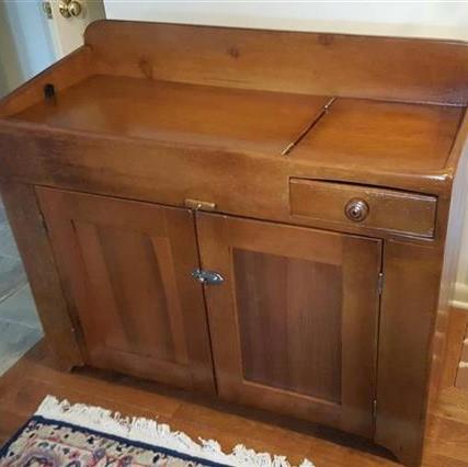 Dry Sink modified into Entertainment Unit